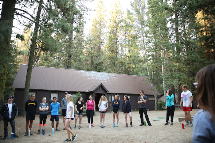 Students at the Crane Flat campus in Yosemite