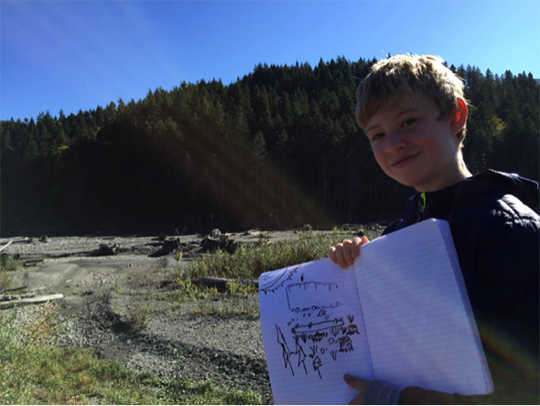 Student at the Elwha River
