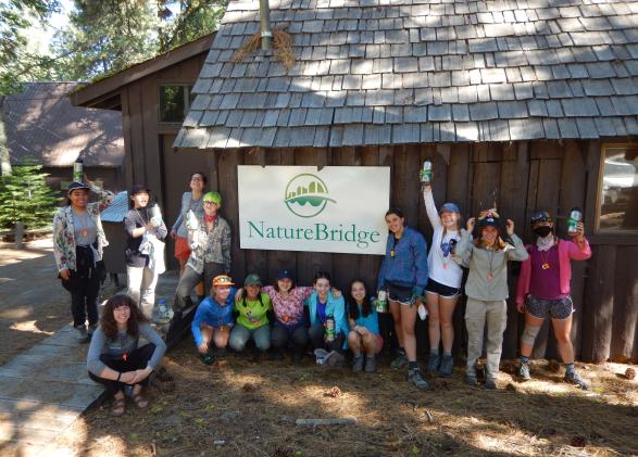 NatureBridge students are ready to hit the trail and explore the Yosemite landscape