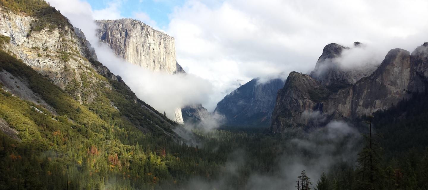 Yosemite Valley as seen from Tunnel View