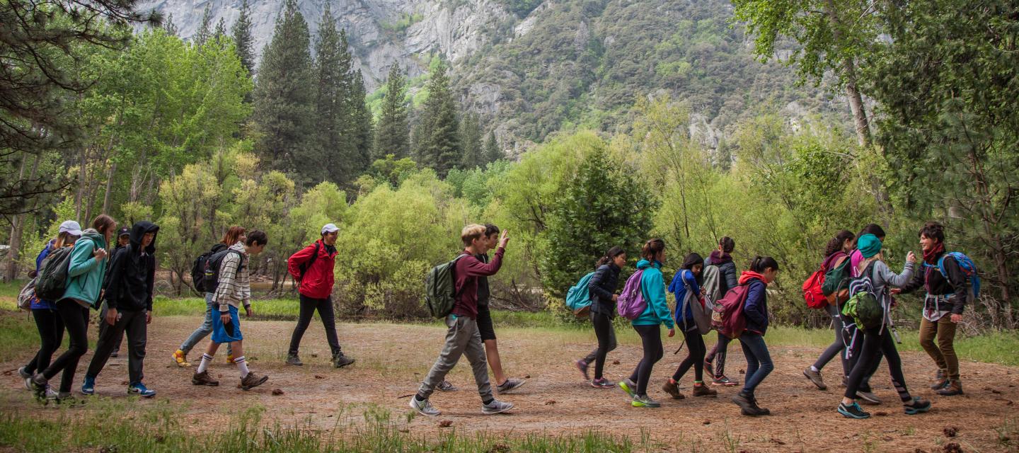 Students in Yosemite