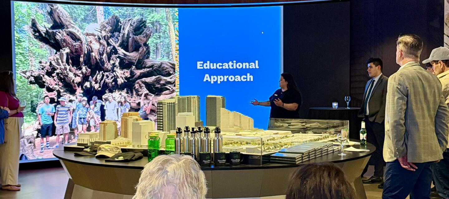NatureBridge Olympic educator presenting at our Bellevue Teacher Night