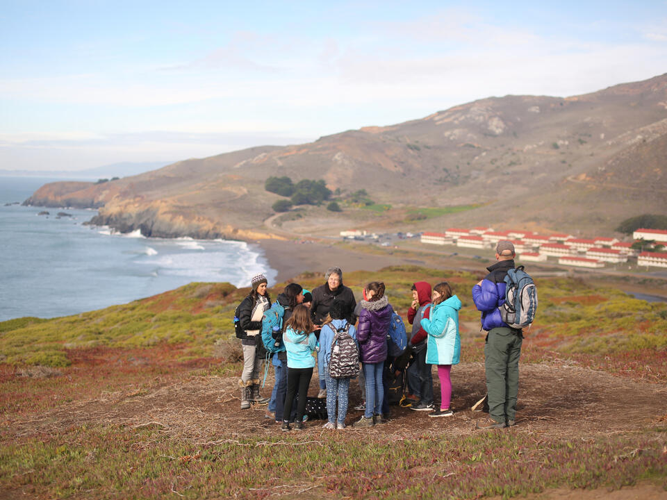 students at naturebridge golden gate outdoor education programs