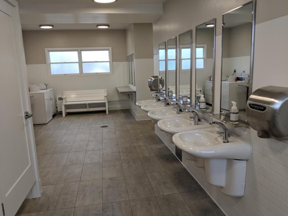 "Bluffs" campus all-gender bathroom