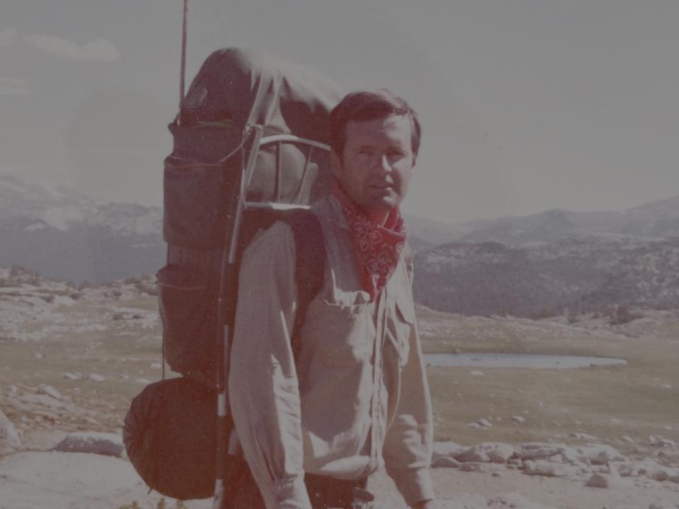 Don Rees with his Kelty backpack