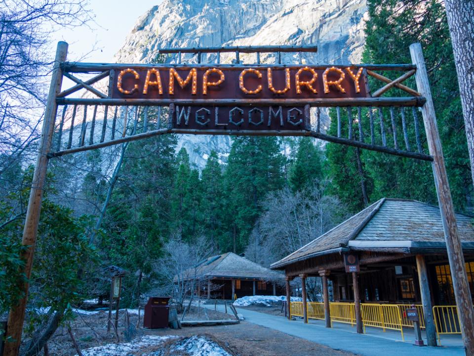 Camp Curry sign