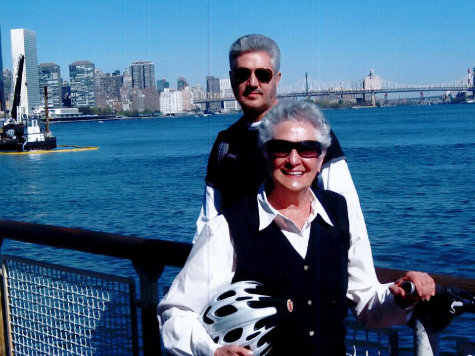 Hester and her son John on a tandem bike ride in New York City in 2008. Photo courtesy of John Turner.