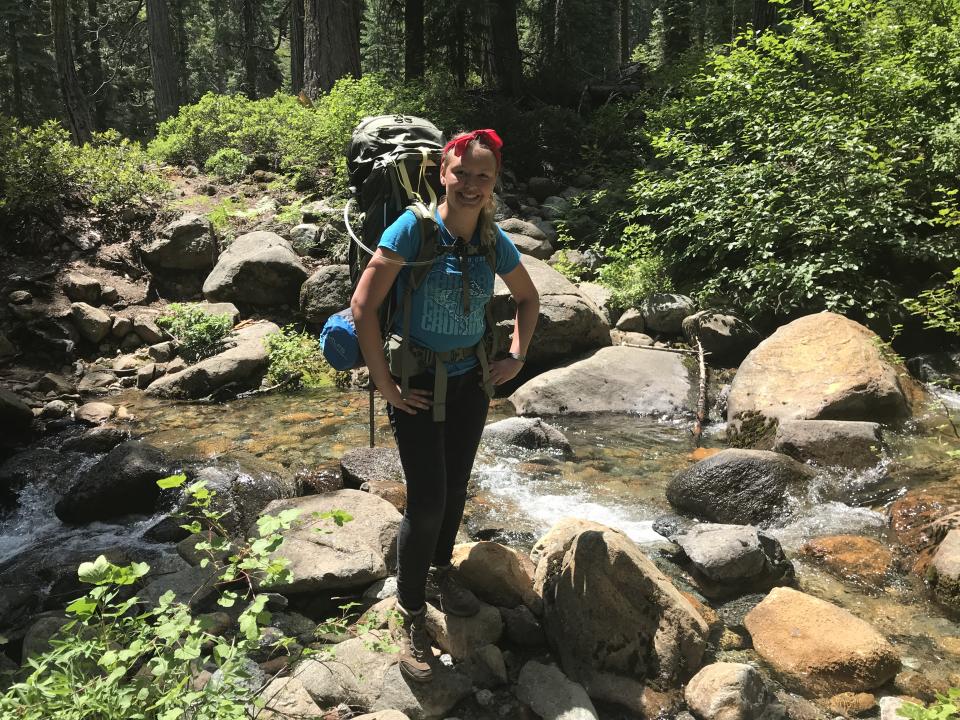 Earlier this month, Kinzie and her mom did an overnight backpacking trip in the Trinity Alps! Now, with the vest, they'll be able to go for longer.