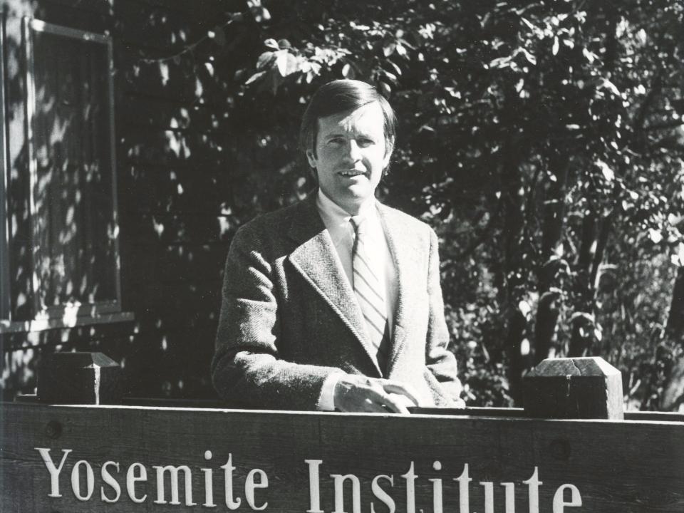 Don Rees, the founding Executive Director of NatureBridge, then known as Yosemite Institute.