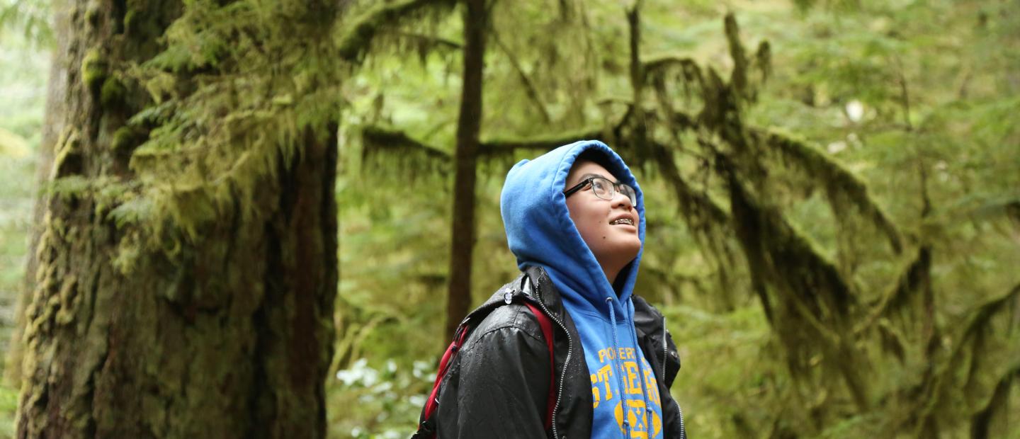 Student in Olympic National Park