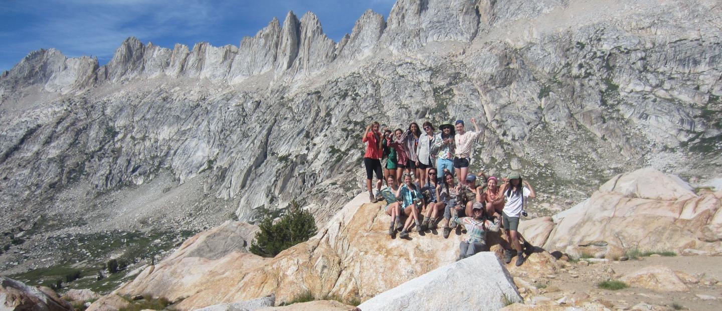 The Armstrong Scholars at the top of Burro Pass in Yosemite