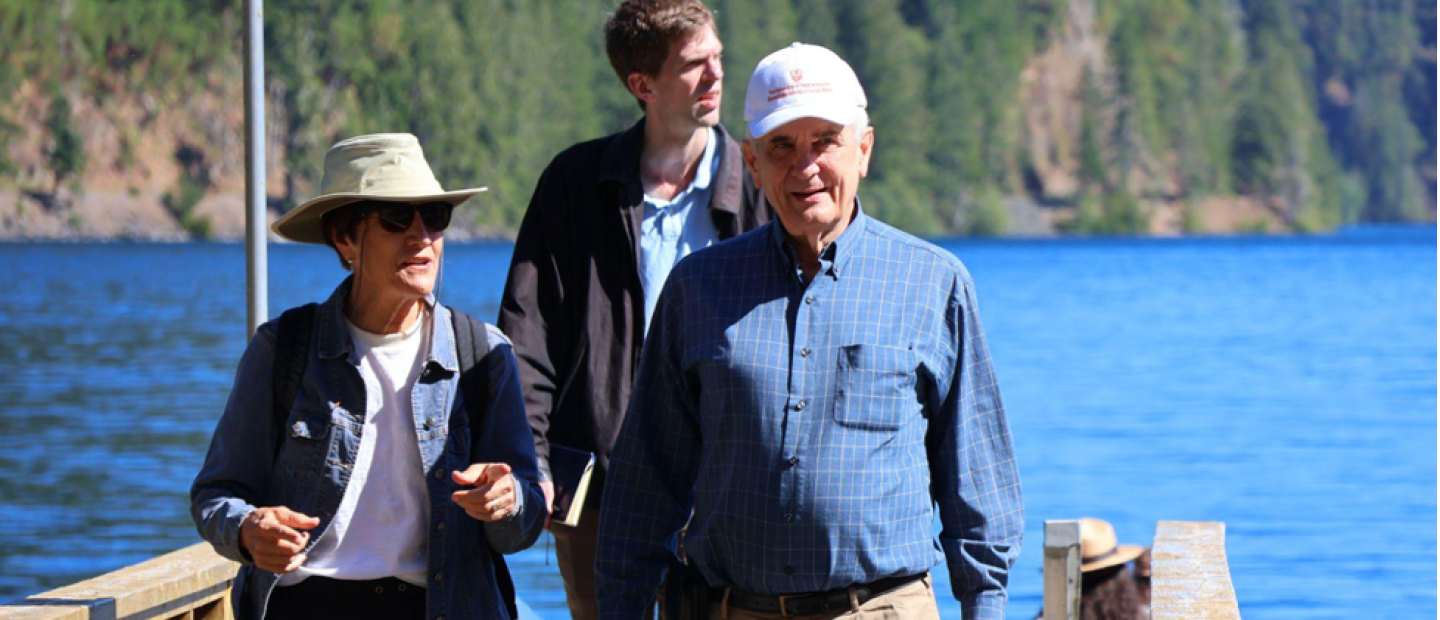 Rep. Lloyd Doggett at Lake Crescent on the NatureBridge Olympic campus