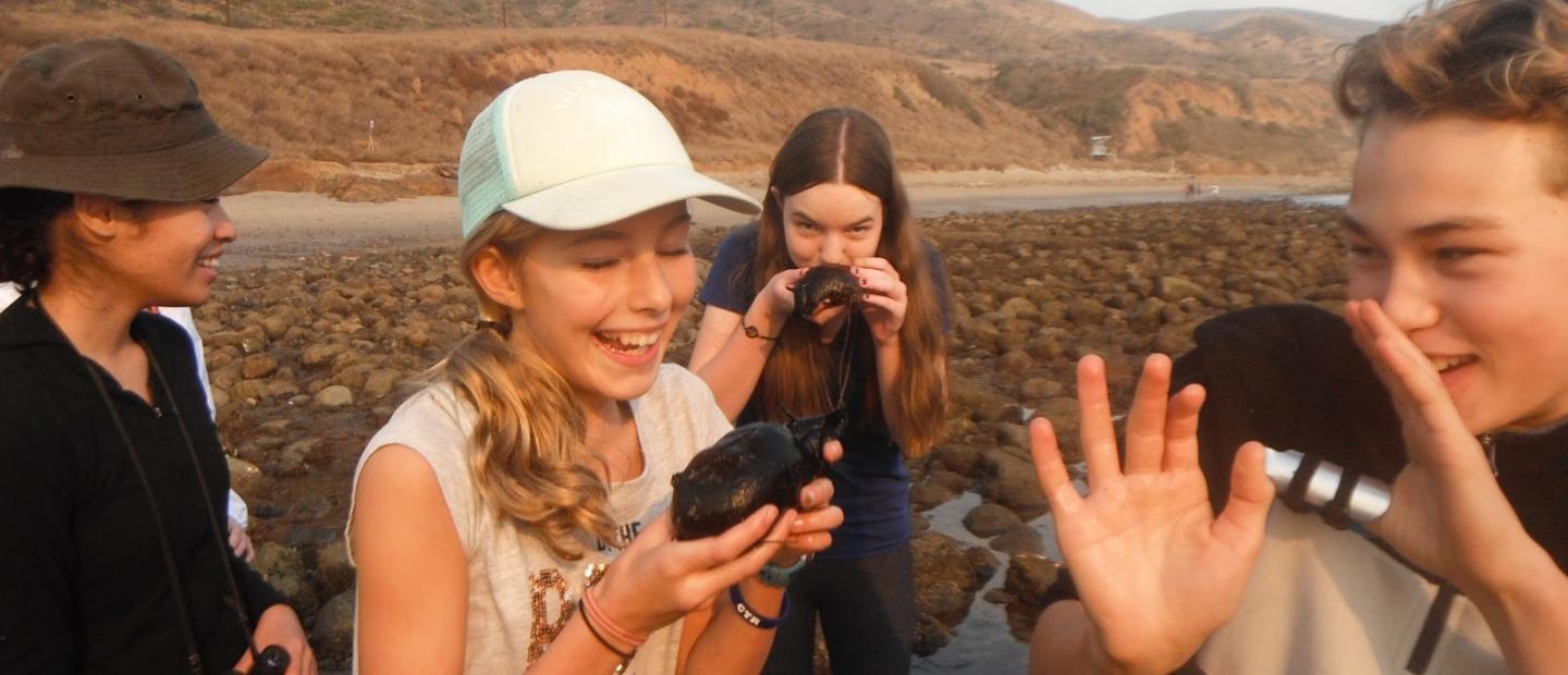 NatureBridge students in the Santa Monica Mountains